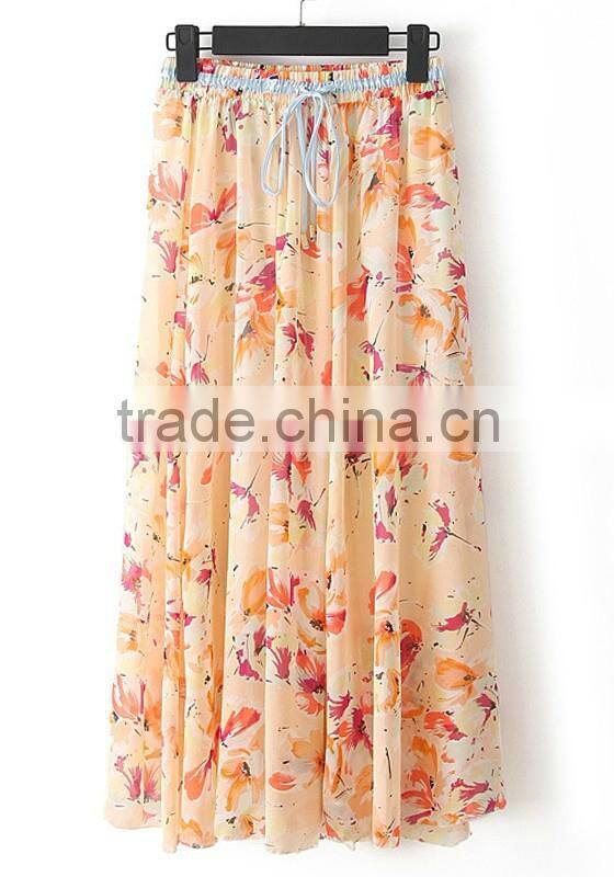 Kilt fabric woven printed polyester chiffon kilt fabric