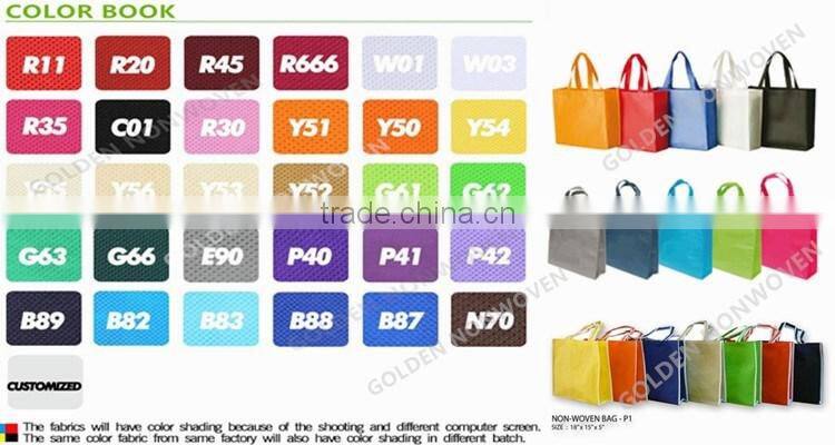 low price PP non woven bag, 75gsm silk print tote shopping bag, PP non woven shopping bag
