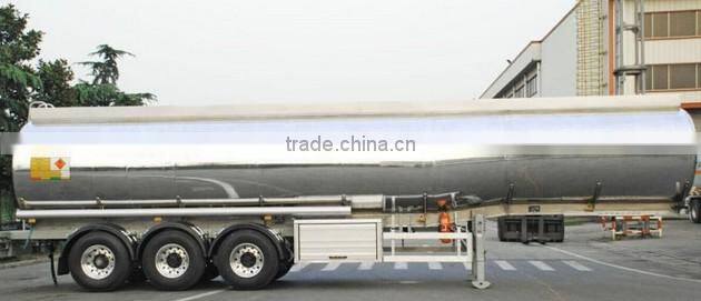 Straight Aluminum alloy tanker Trailer 40000L~45000L 3 Axle 6% Expansion with DOT ADR SASO certifications
