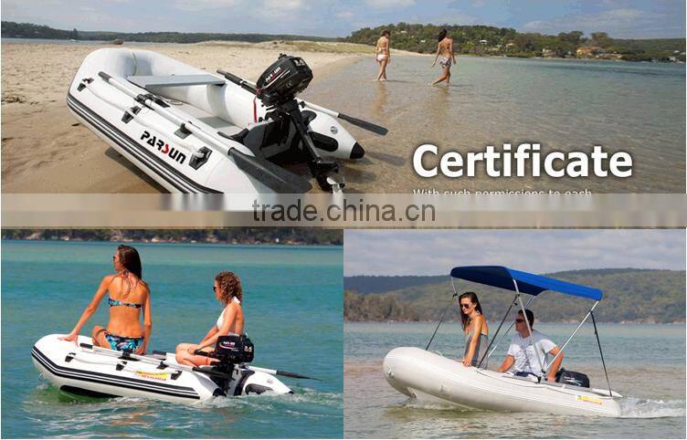 easy to carry inflatable boat with tralier
