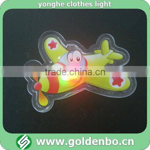 Cartoon plane pattern clothes decoration PVC light