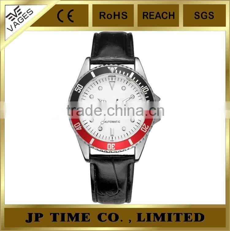 automatic mechanical movement rotating bezel featurely watch steel wrist watch