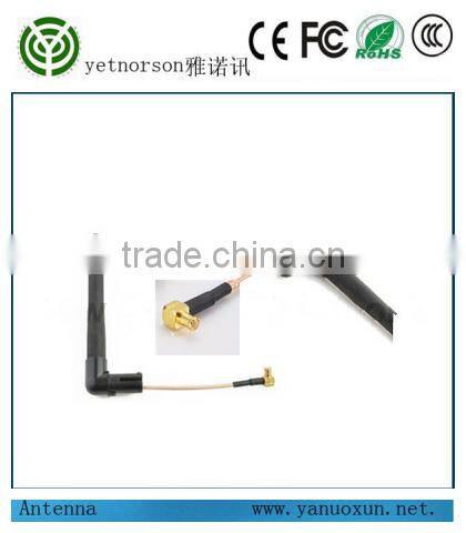 Yetnorson 433mhz rubber antenna with 6cm 316cable and mcx connectror