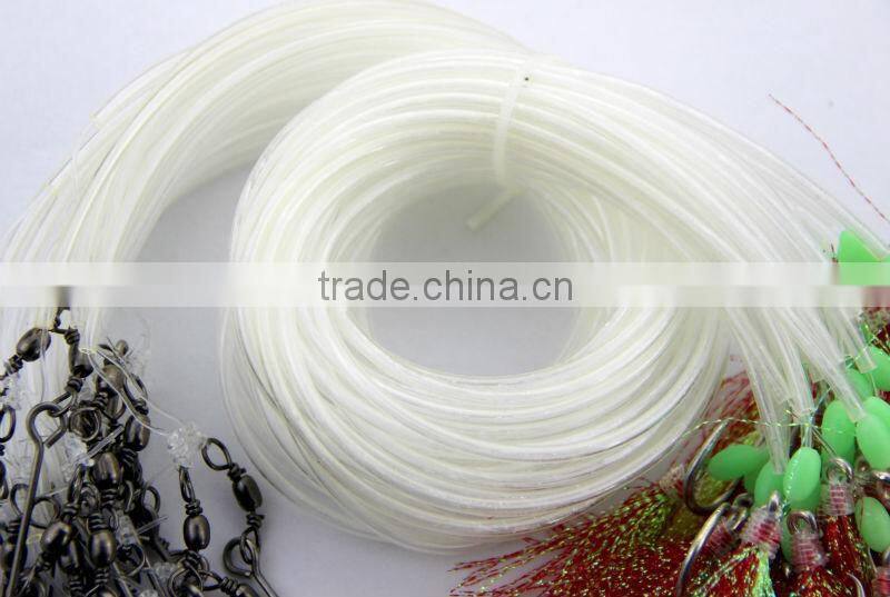 The New 2016 Japan fishing hooks 25pcs/1 bag Longline Traces flasher tubing hook 50cm fishhook lure hook for fishing