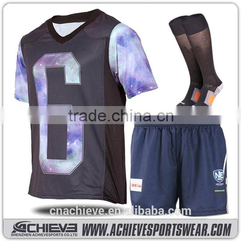 Full sublimated print soccer jersey 100% polyester soccer uniforms new style wholesale cheap football jersey