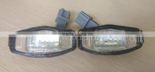 Waterproof shockproof 12v CE E4 led license plate lamp led module plate lamp for Honda Civic City Legend Accord