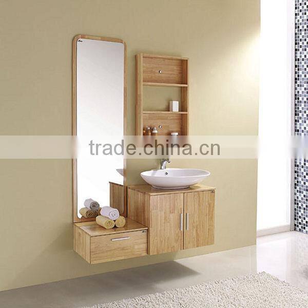 customized pvc bathroom cabinet wood color
