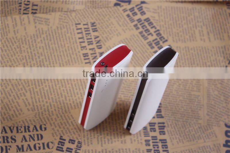 fashionalbe 5V/1A 5V/2.1A dual output power bank for hp