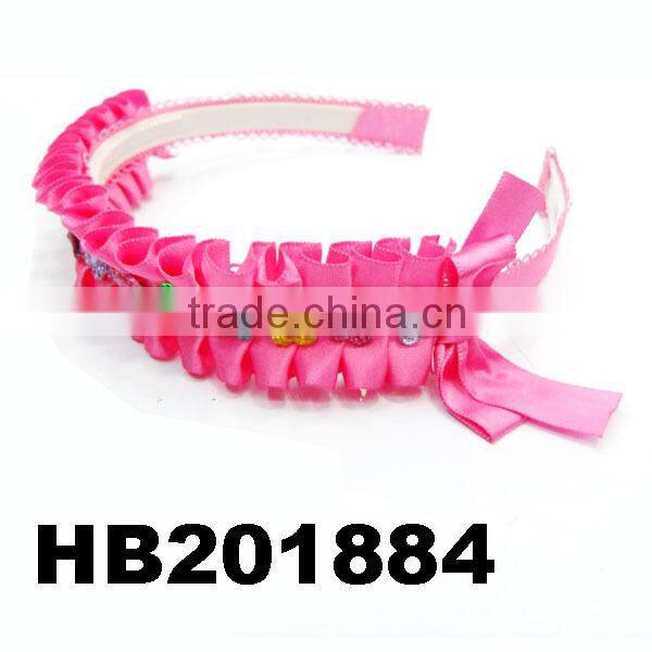 teenage girls ribbon bow plastic headband wholesale