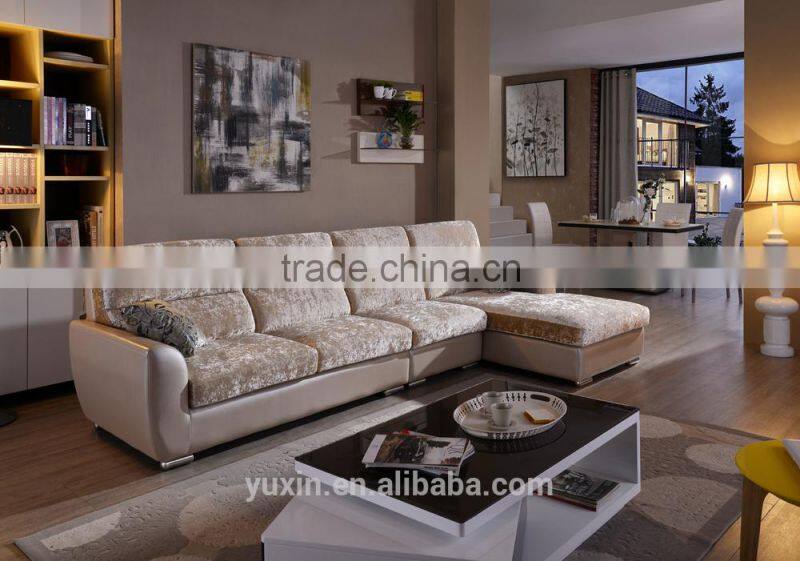 New style velvet chesterfield sofa high back sofa design