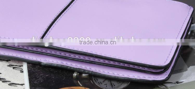2016 New design wallet purple Leather Wallet lady's long wallet