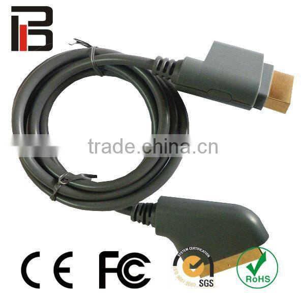 New optical RCA cable for xbox360 AV cable adapter for xbox360 acessories