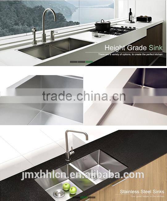 2015 hotsell 30"x18" zero radius handmade stainless steel bathroom sink