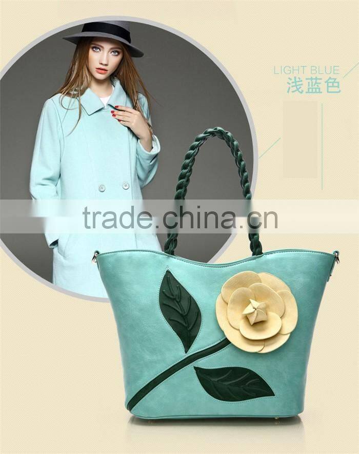 Big Tote Floral Embroidery Sling Bags New Style Ladies Handbags