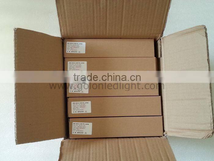 2G11 12W LED tube replace 24W PLL 100-277V 1300Lm Ra80 3 years warranty 2G11 led lamp