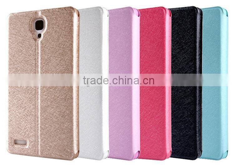 Silk Matte Pattern Wallet Stand Leather Case For XiaoMi Redrice Note 5.5"/Mi 1S/Mi 2/Mi 4/XiaoMi 3/Mi 1 1S