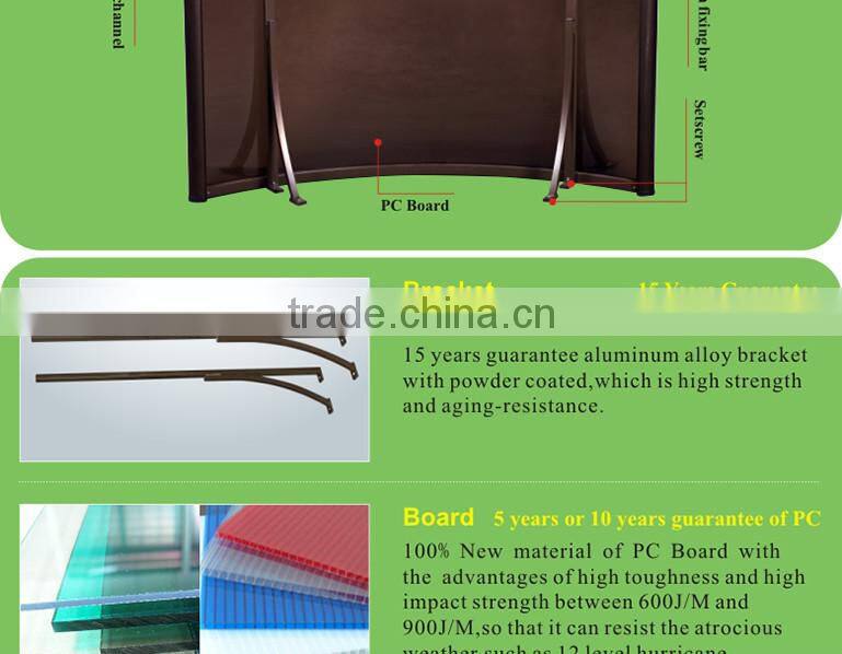 DIY economic aluminum french style window awnings door canopy