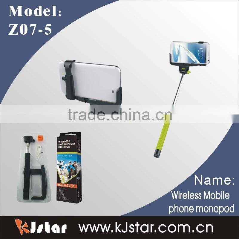 extendable monopod for iphone Z07-5 with smart phone holder from KJSTAR!
