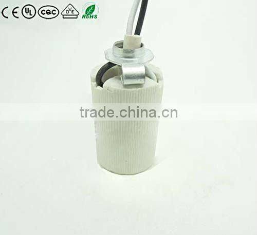 Porcelain E14 lamp socket,Ceramics E14 lamp base,E14 lamp holder