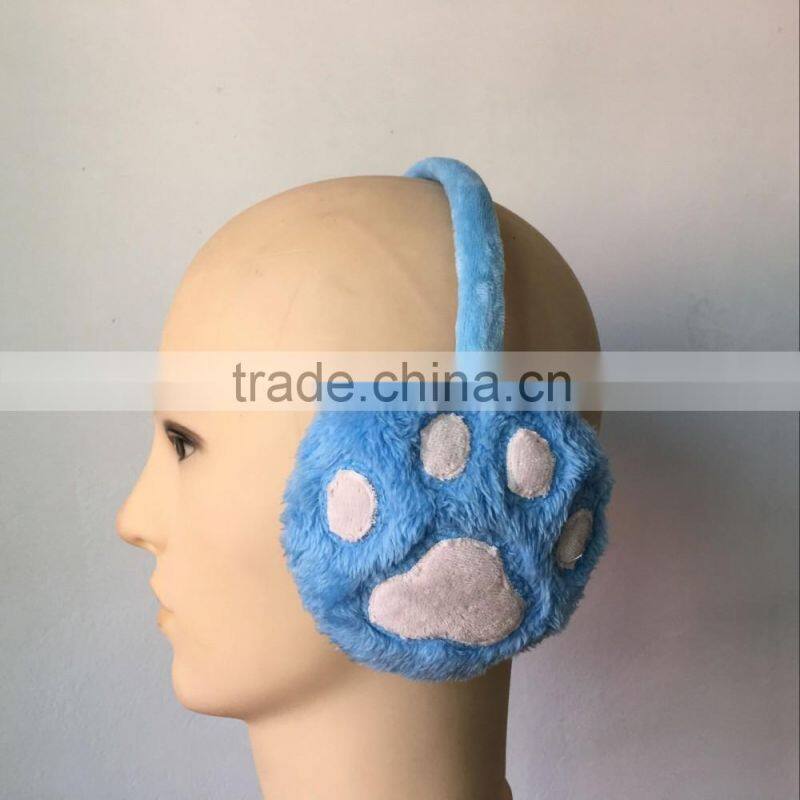 Super adorable winter warm plush earmuffs carton earmuff for child