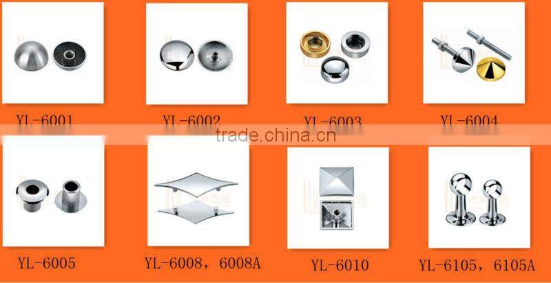 Hot 2014! Manufacturer of Hot Sale YL-6004 Conical mirror nail/decorative furniture fitting