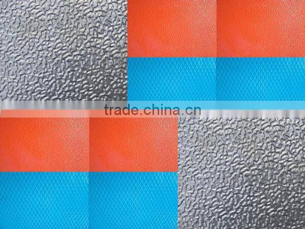 color coated bright finished aluminium hammer embossed coil/sheet supplier