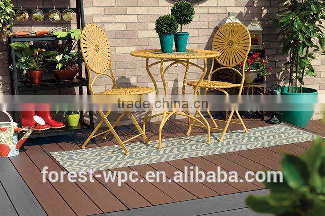 2016 hot sale outside wood plastic composite material deck wpc with low price