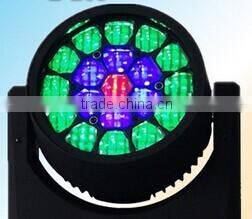 ( WLEDM-18-2) B-eye 19 pcs rgbw 4 in 1 12w leds beam moving head led dj lighting effects china