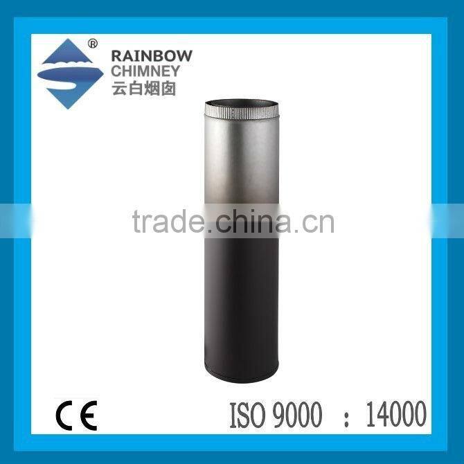 CE and painting galvanized chimney pipe single wall chimney pipe for wood burning stove