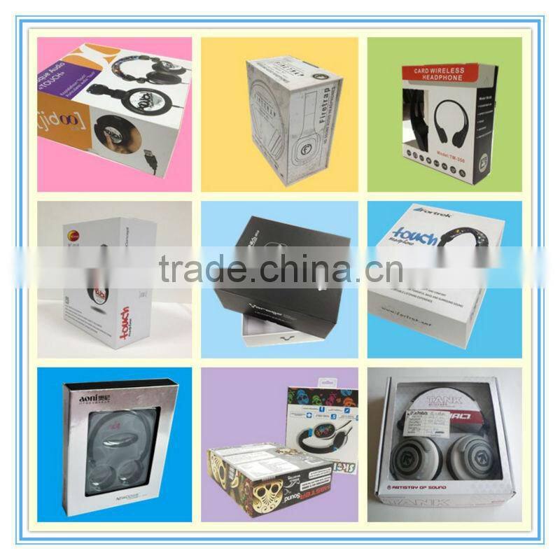 High quality customized package headphone paper box