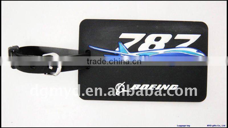 Beautiful and special 3D Soft pvc craft luggage tag