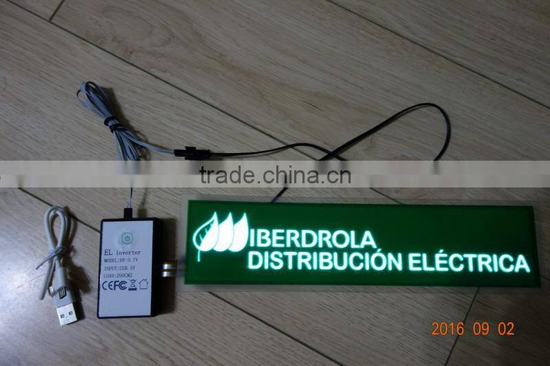 Explosion news!!!Develop production newly DC5V USB charge battery EL inverter