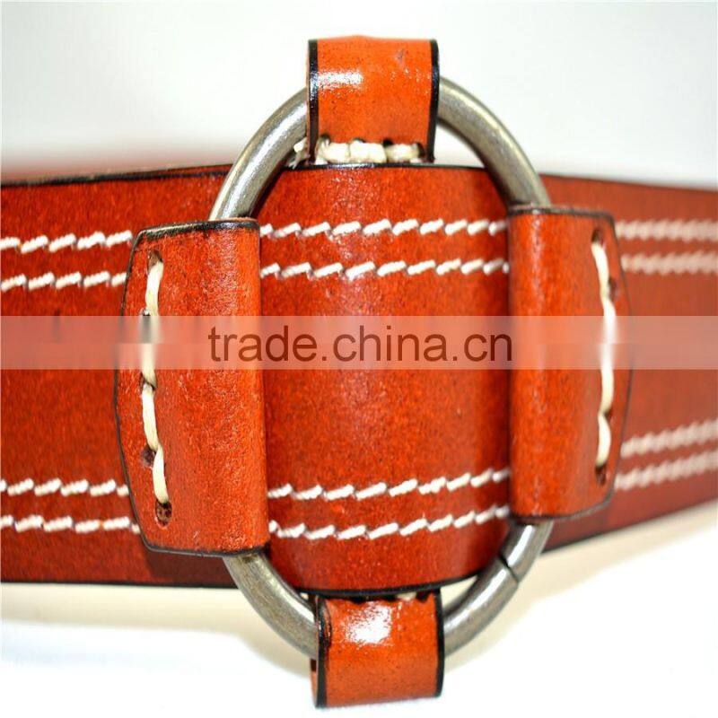 fashion genuine leather with special buckle belts