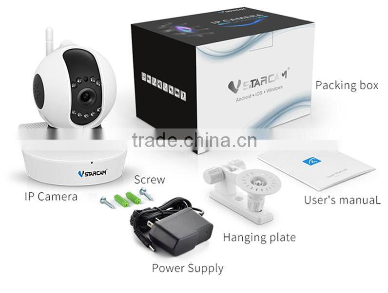 Hotsale VStarcam 2.0MP Pan tilt IP CCTV night vision 128GB TF card support full hd cctv camera