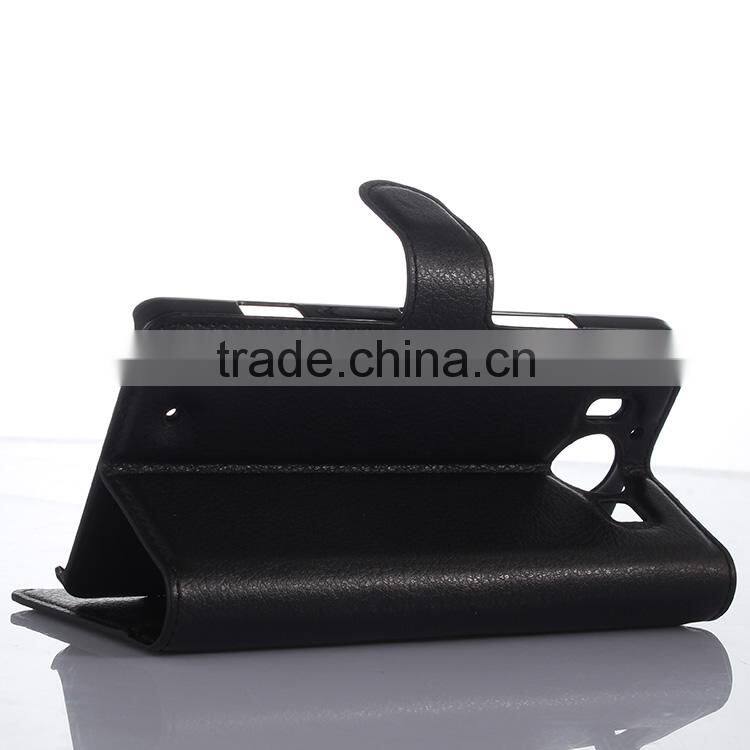 High quality Stand Wallet Lychee Leather flip cover case for nokia lumia 950 paypal accept