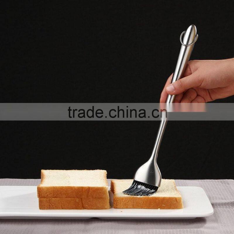 OEM Design alibaba express factory stainless steel handle silicone brush