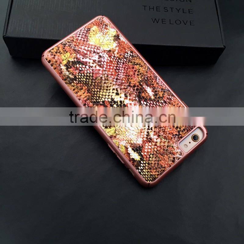 high end luxury Color pattern saffiano leather cell phone cover case for iphone