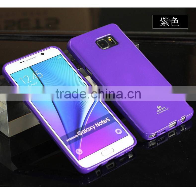 2016 High quality Newsets mercury Soft TPU Cellphone cover case for Samsung note 5 phone case