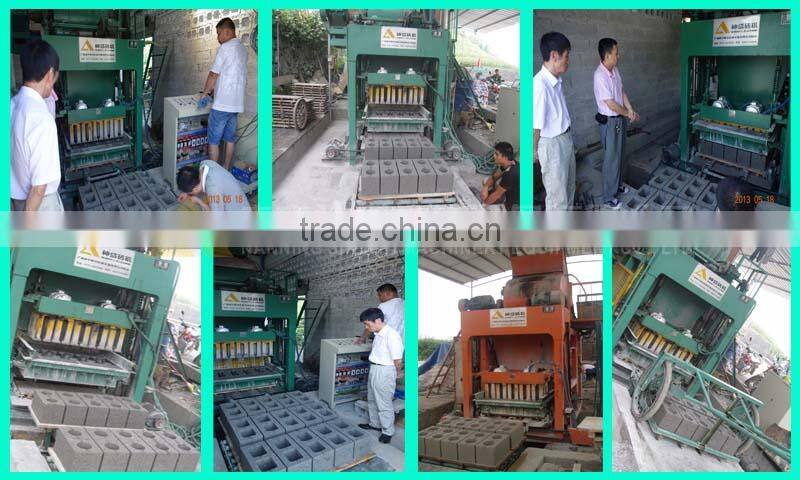 Low investment! PLC controller! Shenta QTJ4-18 automatic concrete block making machine price in india