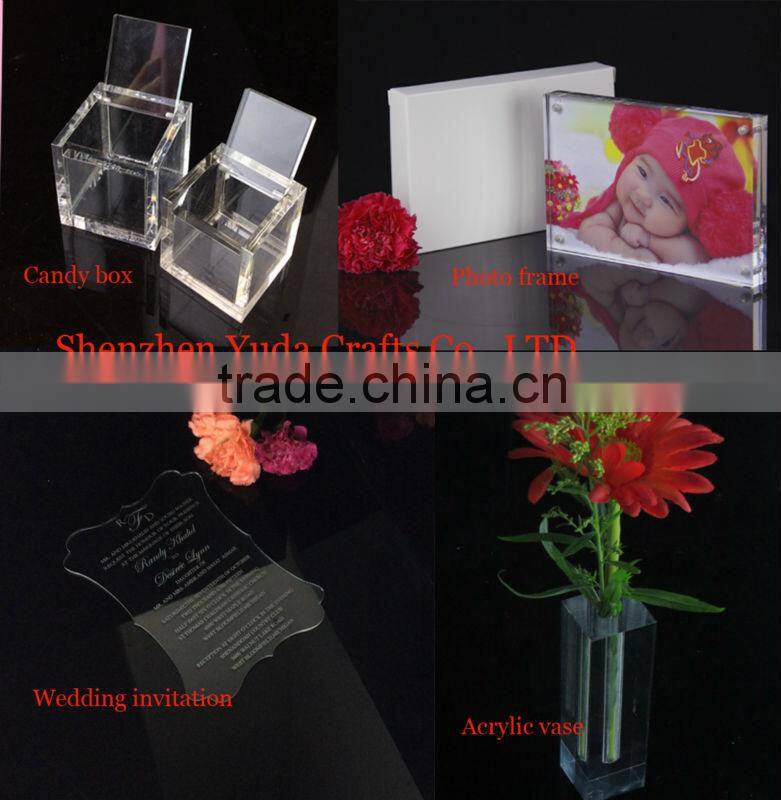 Wholesale Crystal Acrylic Wedding Candle Holder, Plexiglass Candle Holder for Tealight, Glass Candle Holder
