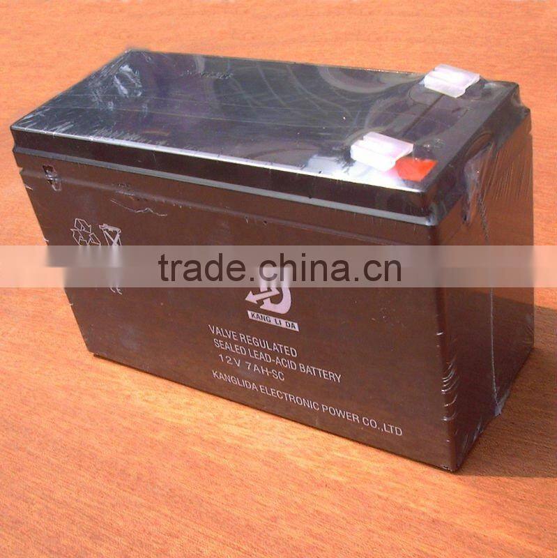 deep cycle maintenance free battery 12v7ah for alarm system
