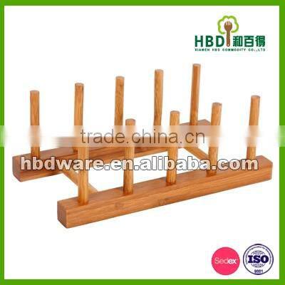 2016 latest product of China eco friendly wood bamboo kitchen dish rack