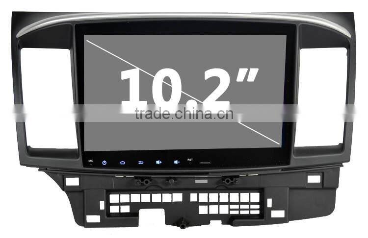 10.2 inch Android 4.4.4 Stereo for Mitsubishi Lancer GPS 1024*600 1.6G CPU Radio headunit free map GPS navi browser navi 335USD