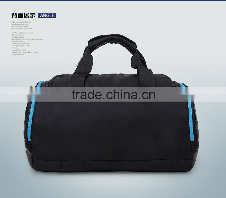 leather travel bag, pattern sports bag with shoes compartment