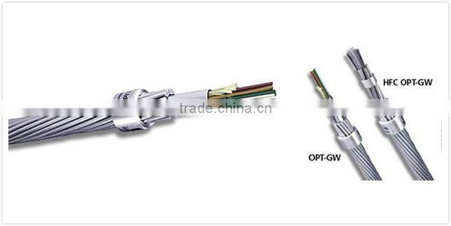 Factory price stranded opgw 28 core single mode fiber optic cable