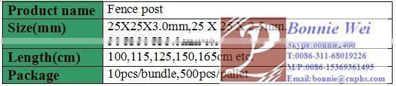 Powder coated fence European post(factory & trader)