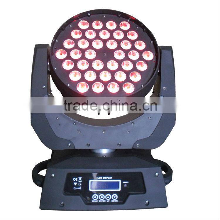 led moving head 36*12W 6in1rgbwa UV for production and event