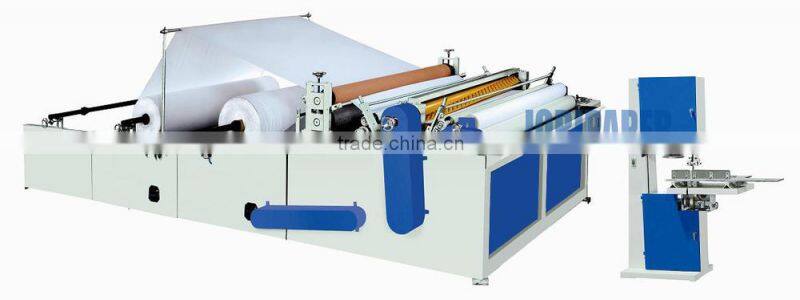 1575 Toilet Paper Tissue Roll Printing, Embossing, Slitting, Perforating and Rewinding Making Machine