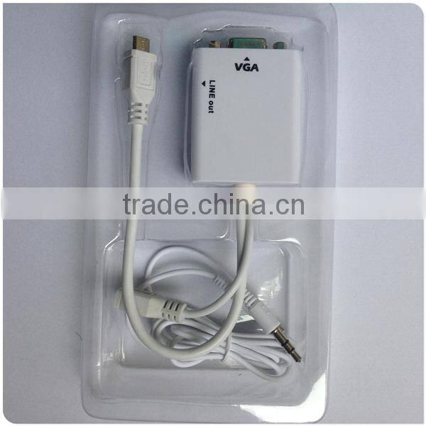 MHL for iphone usb to VGA Adapter for Samsung Galaxy S3 MHL Cable