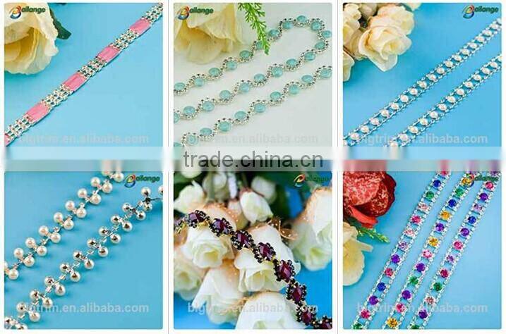 New Arrival Cute for Colorful beads 2014new acrylic rhinestone trimming for women